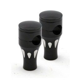 Talon aluminum riser kit, 3" rise. Black For 1" (25.4mm) handlebars