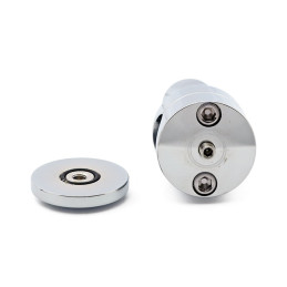 Talon aluminum riser kit, 3" rise. Chrome For 1" (25.4mm) handlebars