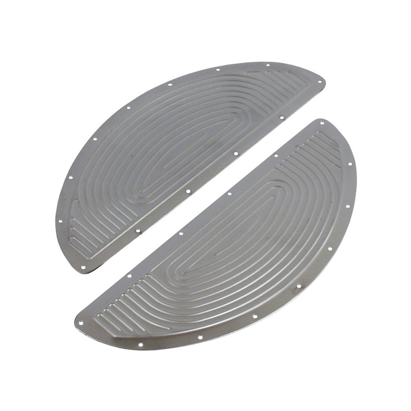 Paughco, steel floorboard plates / pads Univ. for classic H-D oval shaped floorboards