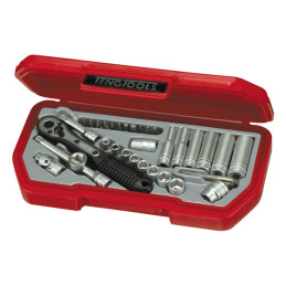 Teng Tools, комплект ключове с накрайници 1/4"