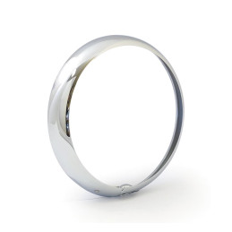 Outer trim ring, 7" Hydra headlamp. Chrome 49-59 FL FLH Hydra Glide (NU)