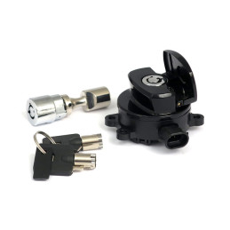 11-up ignition switch, side hinge type. Black 11-15 FXST 11-17 FLST/C/F/N FLS/S (NU)