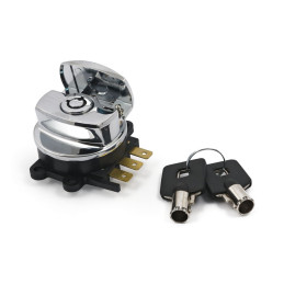 96-up ignition switch, side hinge type. Chrome 96-10 Softail 93-11 FXDWG 08-11 FXDB/C/F/L 94-13 FLHR/C (NU)