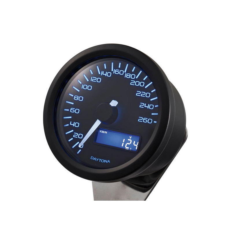 Daytona, Elektroniczny licznik prędkości Velona 60mm 260km/h, czarny