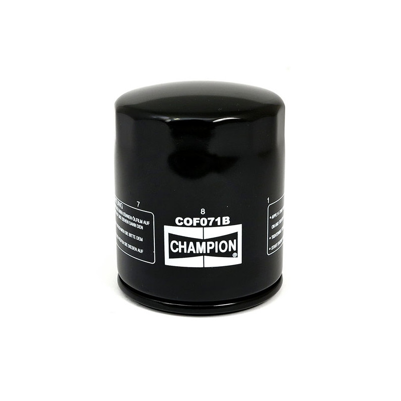 Champion, spin-on oil filter. Black 1999 Softail 99-17 Twin Cam 17-20 M8 (NU)