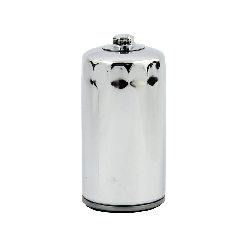MCS, spin-on oil filter, magnetic with top nut. Chrome 91-98 Dyna (NU)