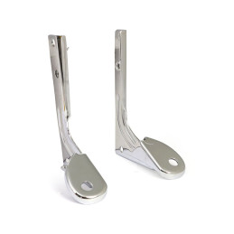 Spotlamp / passing lamp mount bracket kit. Chrome 62-84 FL FLH (NU)