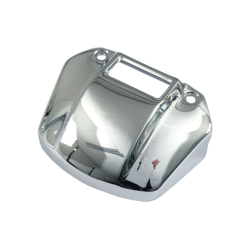 Headlamp bracket cover. With cut-out. Chrome 71-92 FX FXR 60-92 XL (NU)