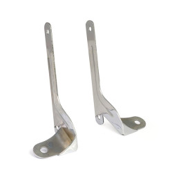 Spotlamp / passing lamp mount bracket kit. Chrome 71-84 FXE (NU)