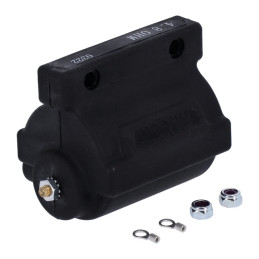 Andrews, high performance coil black, 12V / 4.8 Ohm 65-E78 B.T. with points ignition L78-79 B.T. with OEM V-Fire I/II half elect