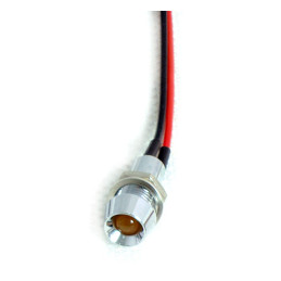 Lampa semnalizare LED 1/4" amber 12V