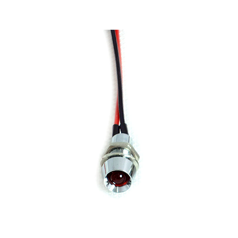 Kierunkowskaz LED na zamówienie. 1/4", czerwony 12V do niestandardowych zastosowań