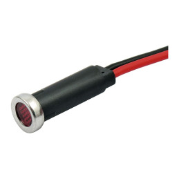 Vlastní LED indikátorové světlo 5/16". Červená čočka