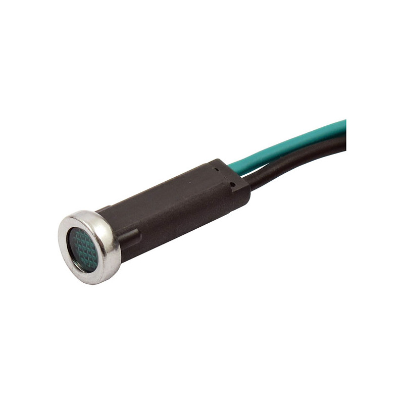 Custom 5/16" LED indicator light. green lens Universal