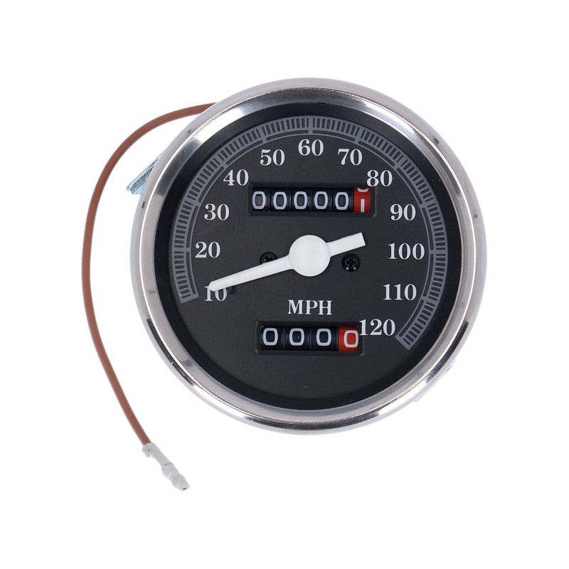 FX Speedometer. MPH 2:1 ratio. Late style face 73-84 FX 1973 XL. With late style face (NU)