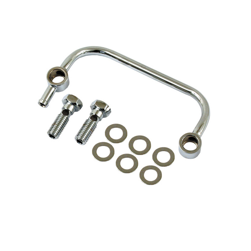 Air cleaner breather kit. Chrome 93-99 B.T. (excl. 1999 Twin Cam) with custom air cleaner (NU)