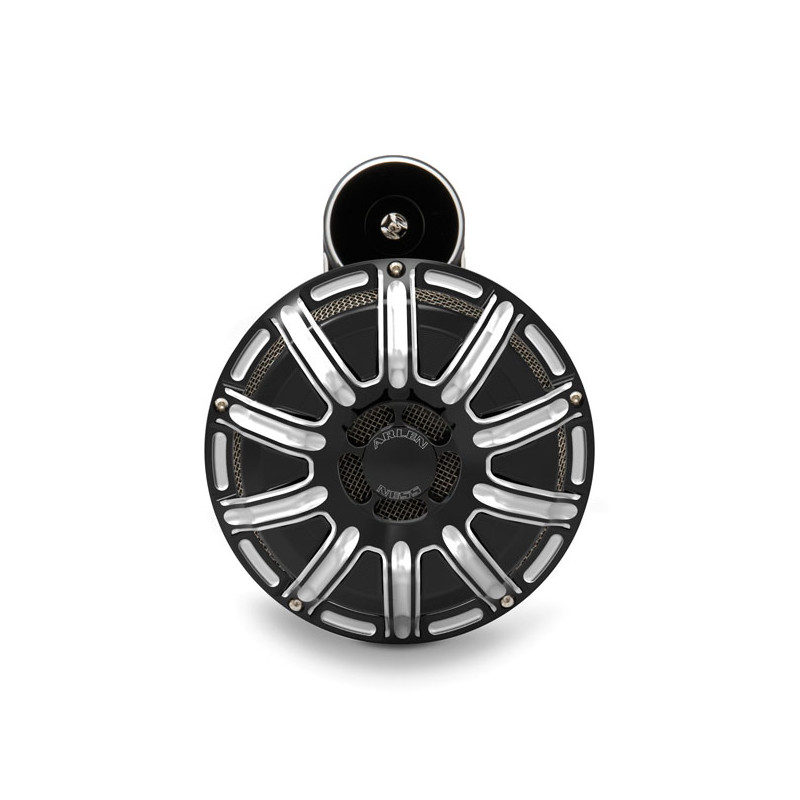 Arlen Ness, billet horn kit, 10-Gauge. Black CC 92-22 XL 08-12 XR1200 (NU)