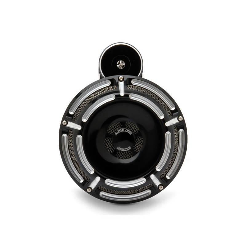 Arlen Ness, billet horn kit, Slot Track. Black CC UNIVERSAL