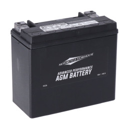 MCS, Advance Series - AGM sealed battery. 12V, 18Ah, 310CCA Harley: 97-23 Softail 97-17(NU)Dyna 97-03(NU)XL 07-17(NU)V-Rod (excl
